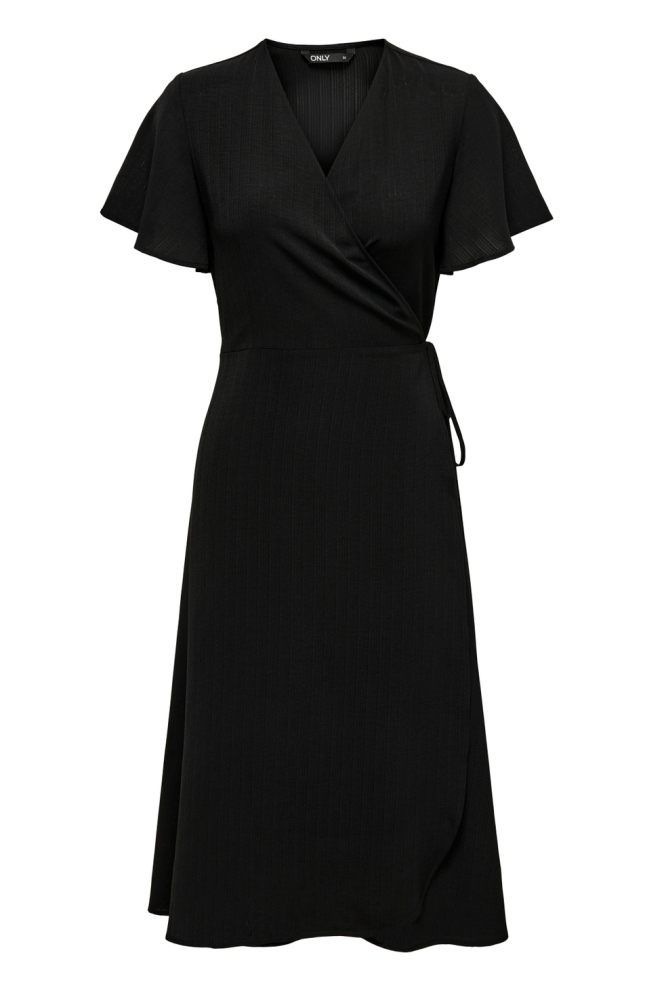 ONLCALI LIFE S/S MIDI WRAP DRESS WV 15269622 Black